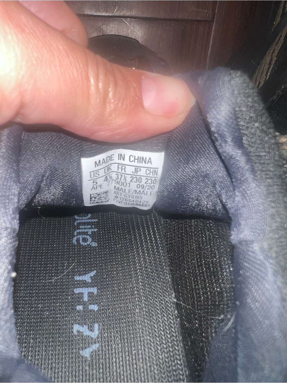 Yeezy Kids Black and Tan Chunky Sneaker - Picture 4 of 4